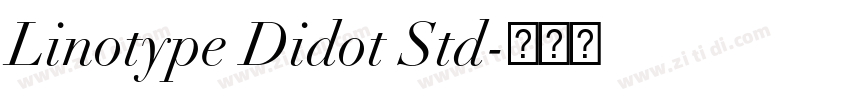 Linotype Didot Std字体转换